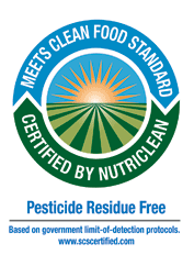Meets Clean Food Standard: Certified by NutriClean