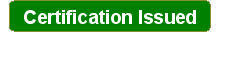 Certification Issued